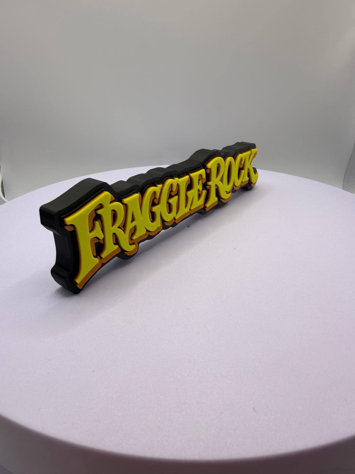 Decorative Fraggle Rock Logo 3D Print Display Self Standing