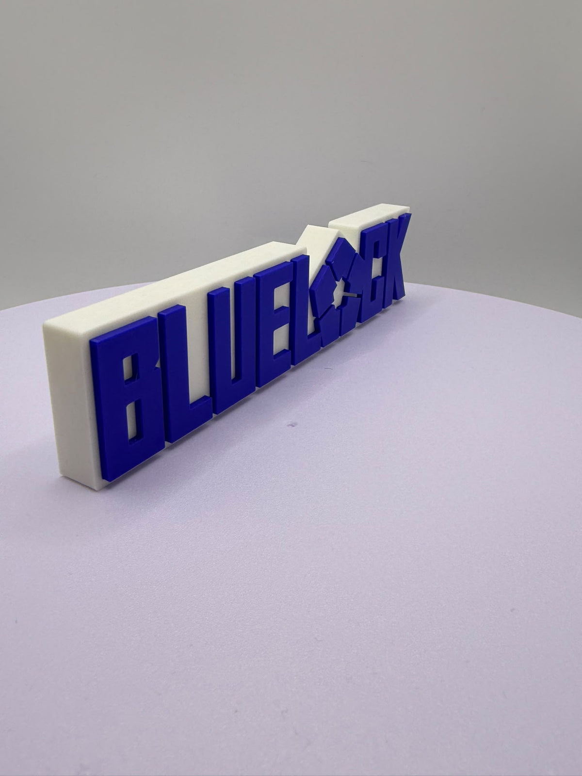 Decorative Blue Lock Logo Anime Self Standing TV Pops