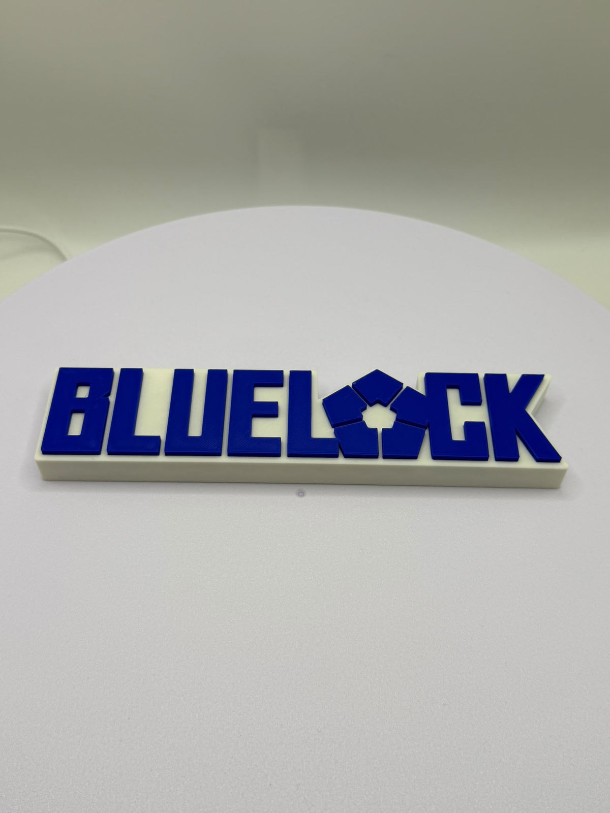 Decorative Blue Lock Logo Anime Self Standing TV Pops