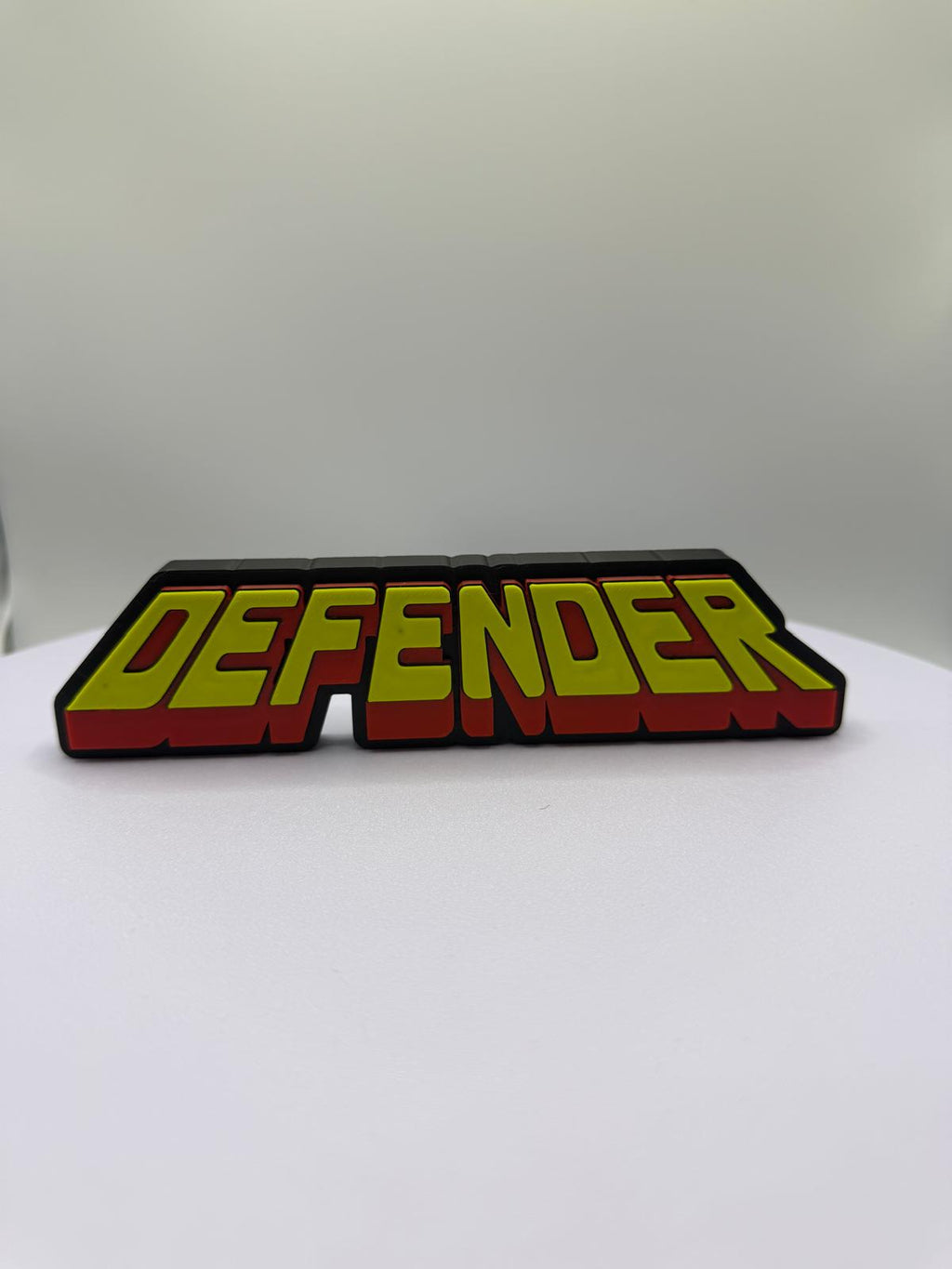 Decorative Original Defender Gaming logo Retro Sign Display