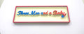Decorative Three Men And A Baby Box Film Logo Sign Display Cinema s17.5cm L 22cm