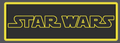 Decorative Disney Star Wars Film Logo Sign Display Cinema S 17.5cm L 22cm