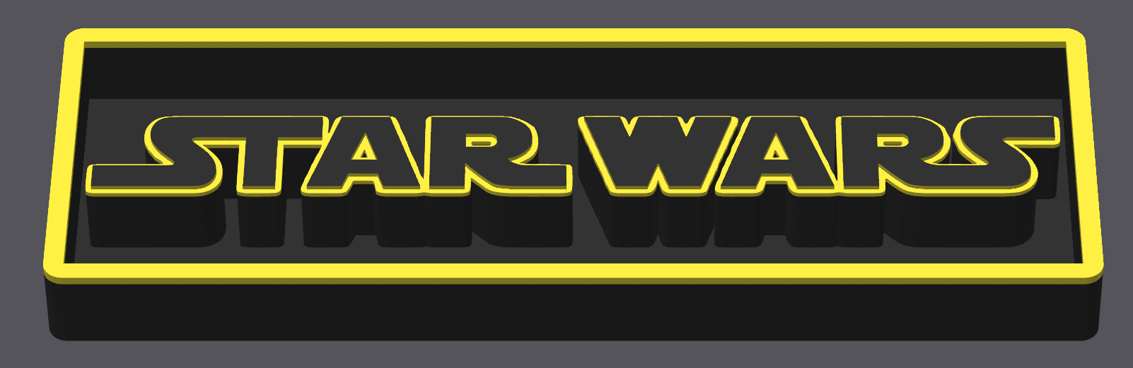 Decorative Disney Star Wars Film Logo Sign Display Cinema S 17.5cm L 22cm
