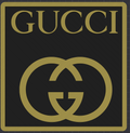 Decorative Designer Gucci logo Sign Display two colour choice Mancave