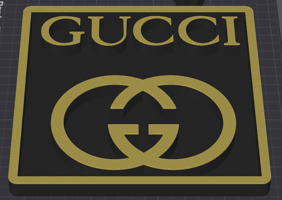 Decorative Designer Gucci logo Sign Display two colour choice Mancave