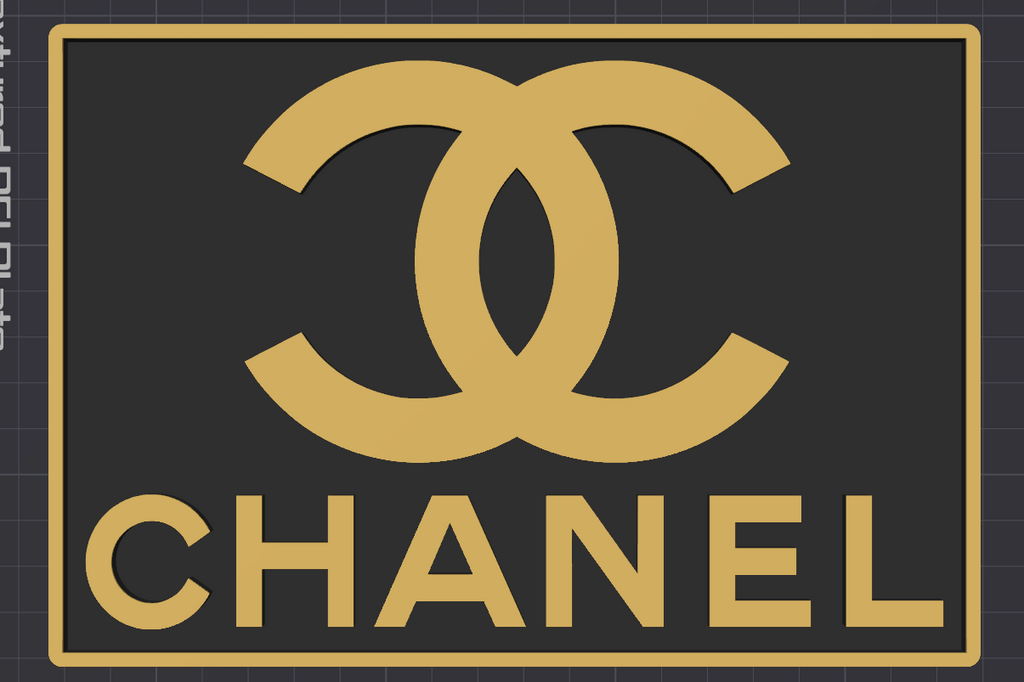Decorative Designer Chanel logo Sign Display two colour choice Mancave