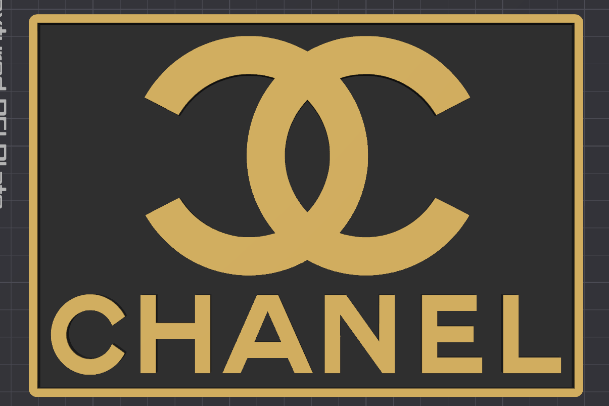 Decorative Designer Chanel logo Sign Display two colour choice Mancave