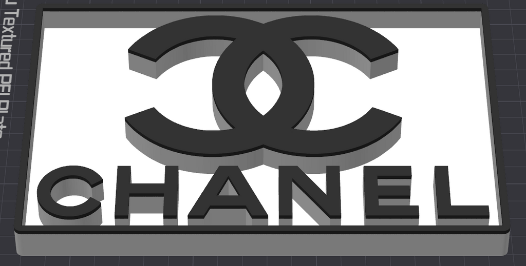 Decorative Designer Chanel logo Sign Display two colour choice Mancave
