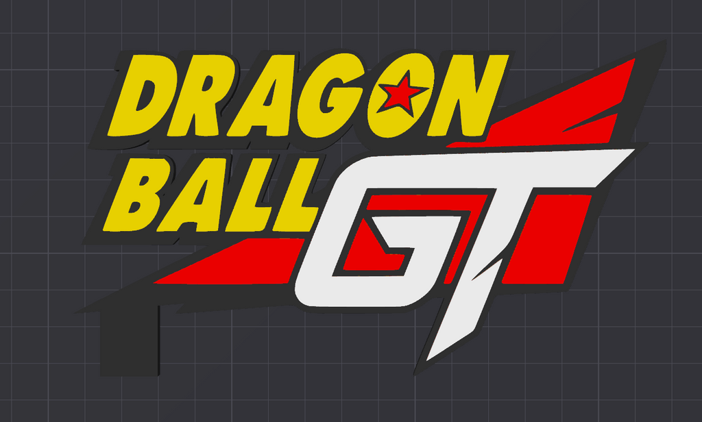 Decorative Dragon Ball GT Standing logo Sign Display Pop