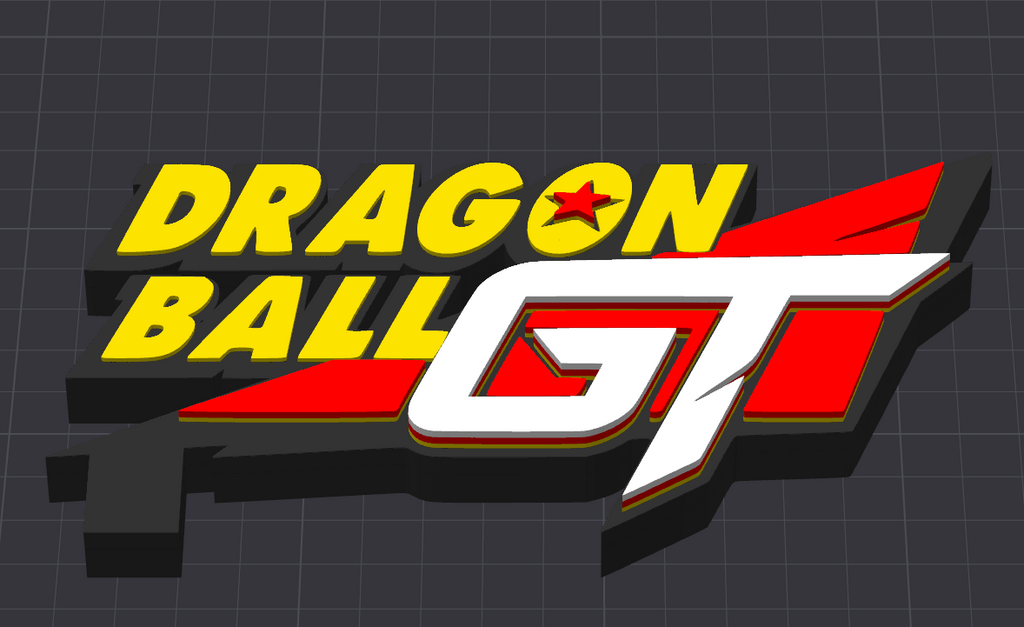 Decorative Dragon Ball GT Standing logo Sign Display Pop