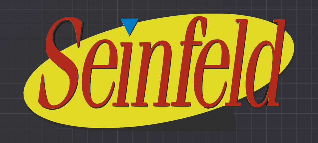 Decorative Seinfeld TV logo Sign Display Pops