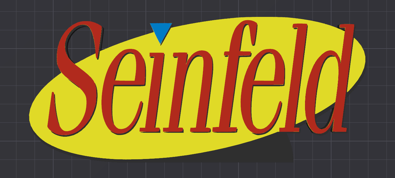 Decorative Seinfeld TV logo Sign Display Pops