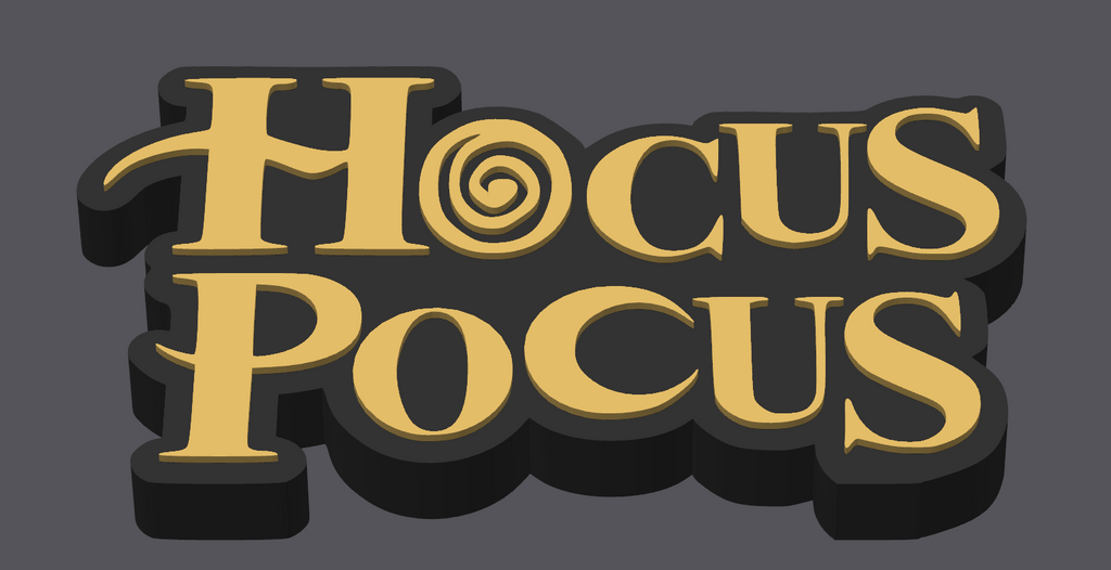 Decorative Disney Hocus Pocus Film Logo Sign Display Self Standing Room Shelf