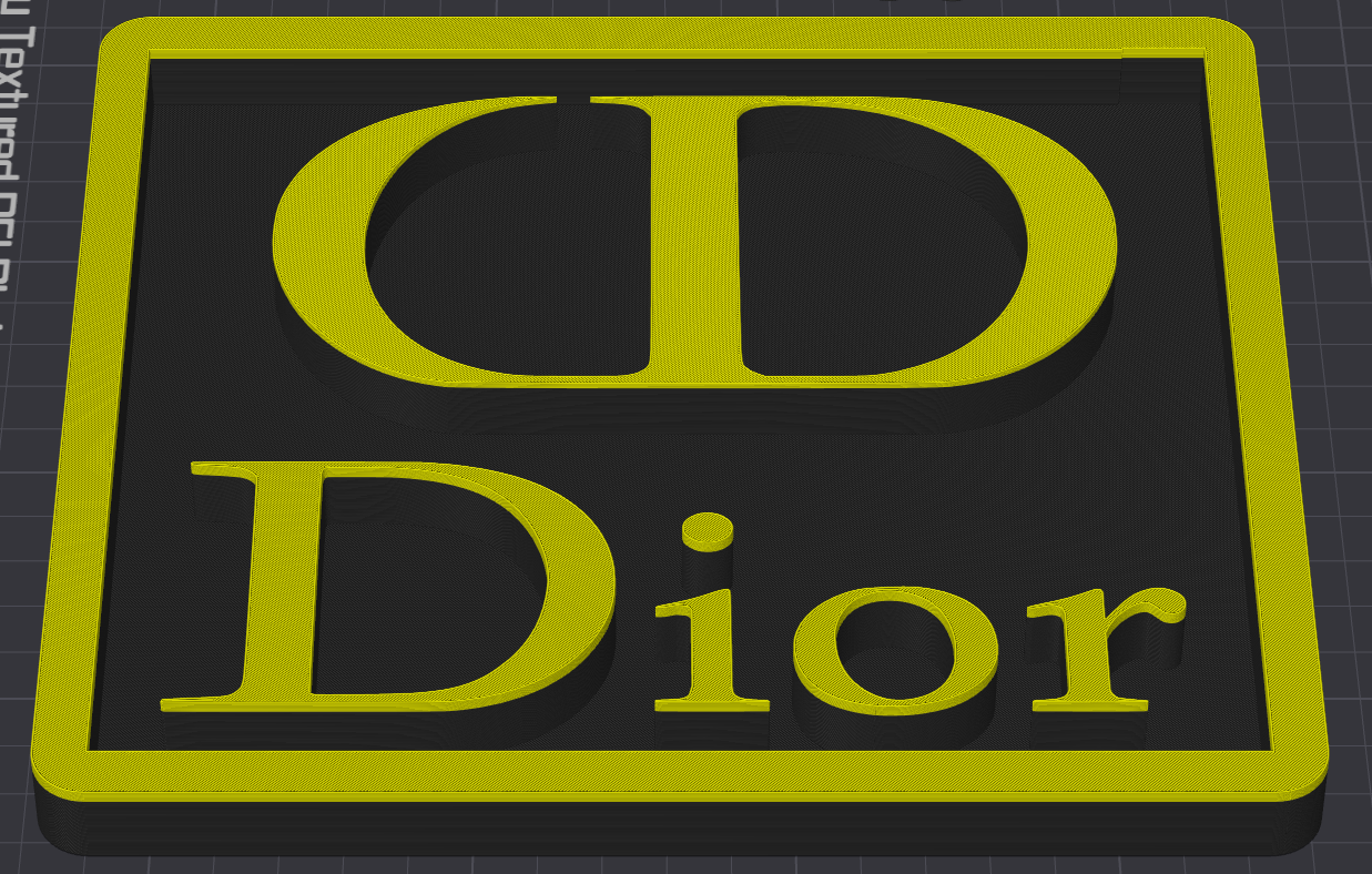 Decorative Designer Dior logo Sign Display two colour choice Mancave