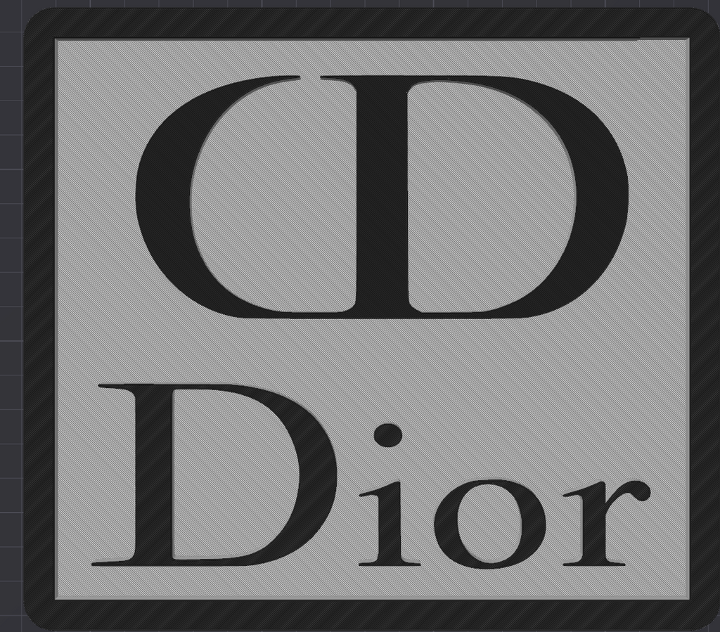 Decorative Designer Dior logo Sign Display two colour choice Mancave