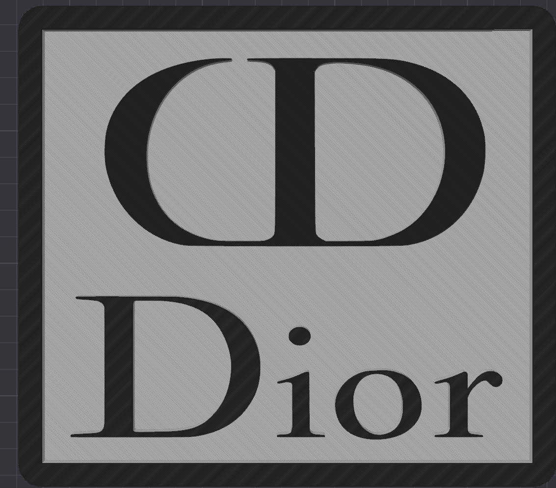 Decorative Designer Dior logo Sign Display two colour choice Mancave