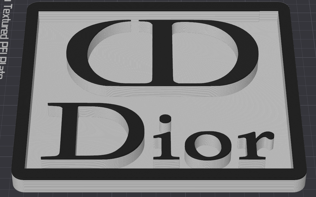 Decorative Designer Dior logo Sign Display two colour choice Mancave