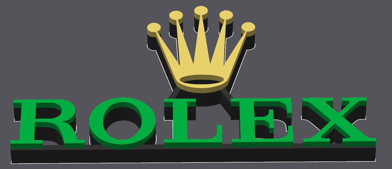 Decorative designer Rolex Watches logo Sign Display Watch