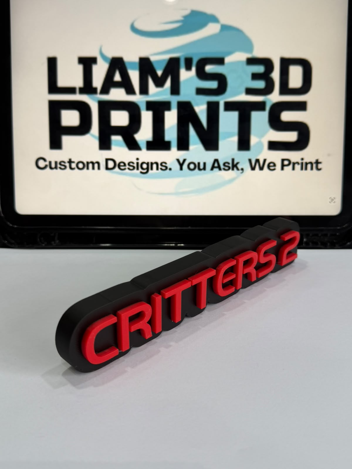 Decorative Critters 2 Film Logo Word Sign Room Display Pops