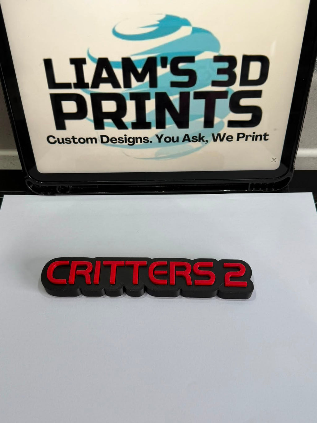 Decorative Critters 2 Film Logo Word Sign Room Display Pops