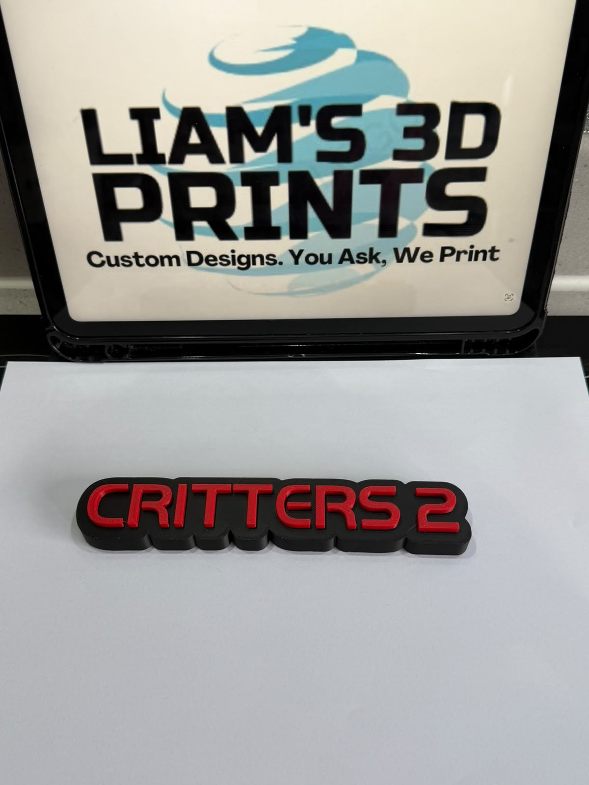 Decorative Critters 2 Film Logo Word Sign Room Display Pops