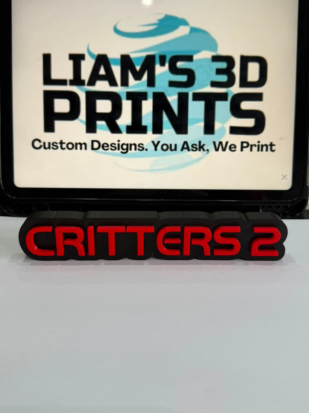 Decorative Critters 2 Film Logo Word Sign Room Display Pops