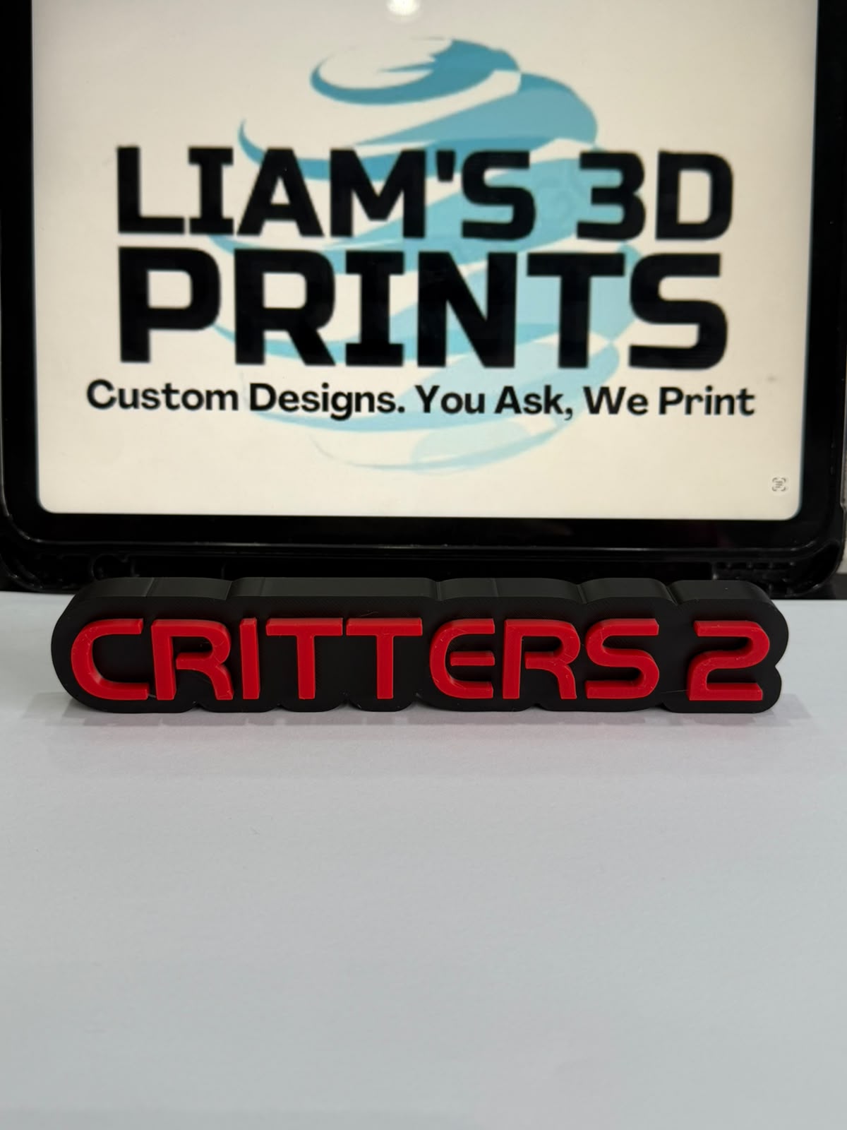 Decorative Critters 2 Film Logo Word Sign Room Display Pops