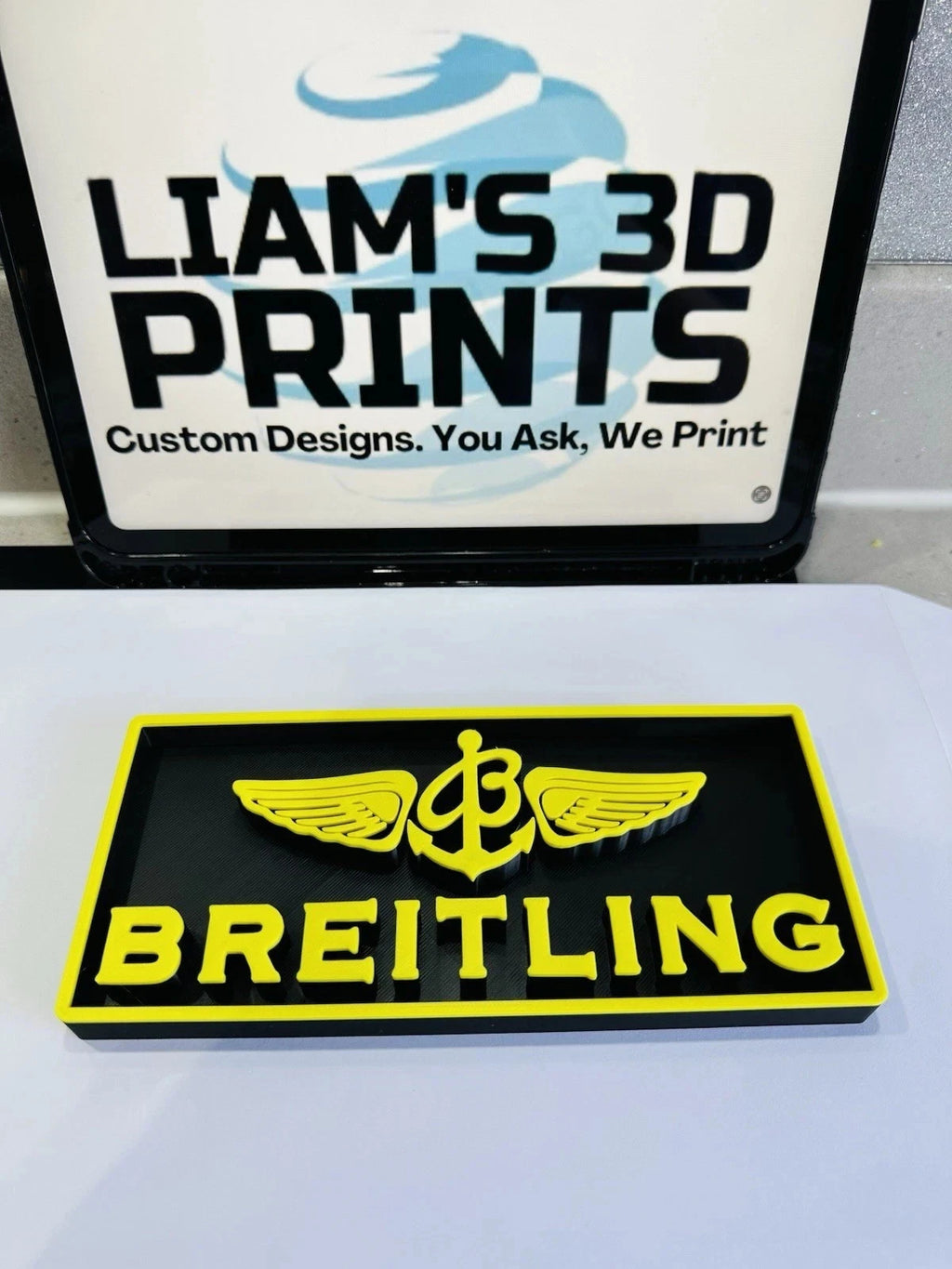 Decorative Breitling Watch Brand Logo Sign Display Box Sign