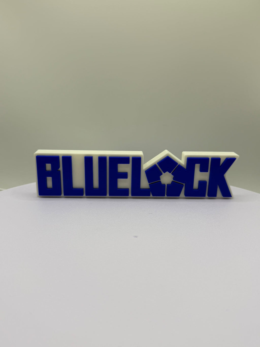 Decorative Blue Lock Logo Anime Self Standing TV Pops
