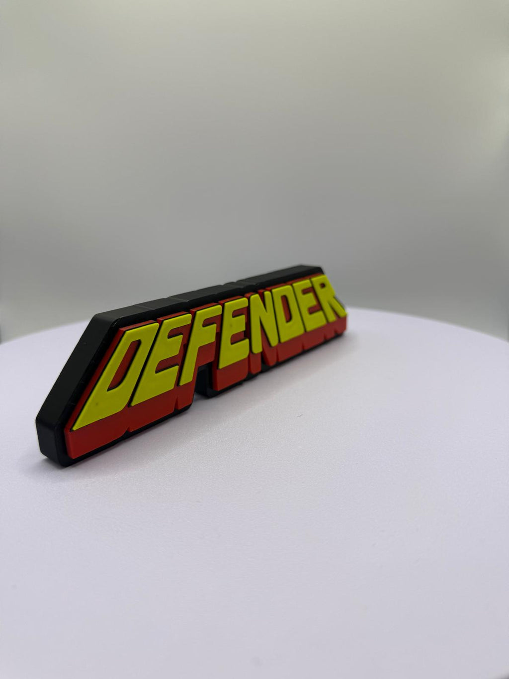 Decorative Original Defender Gaming logo Retro Sign Display