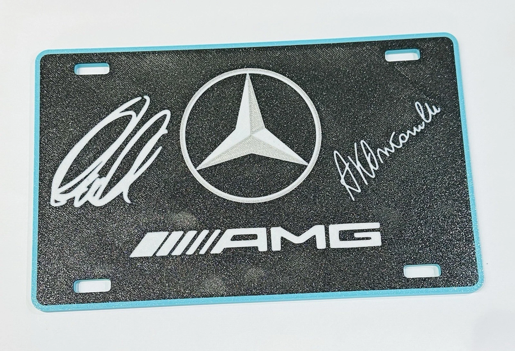 Share Decorative F1 Formula 1 Mercedes Wall Plaque George Russell Kimi Antonelli Sign