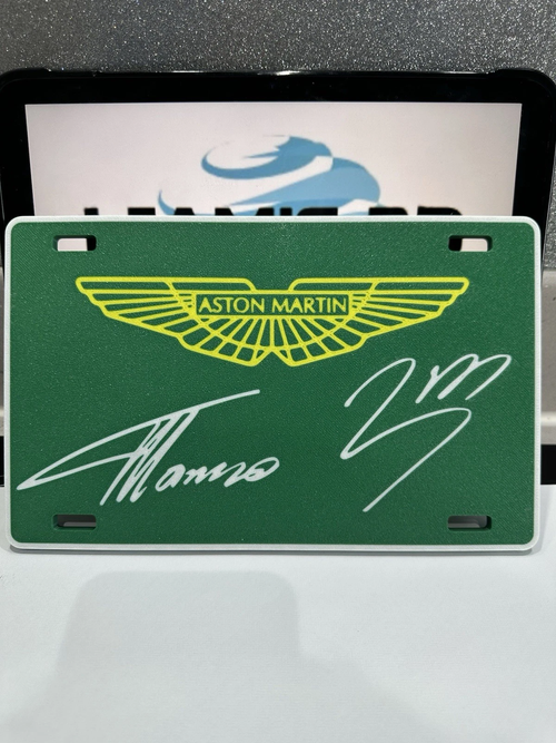 Decorative F1 Formula 1 Aston Martin Wall Fernando Alonso Lance Stroll Sign