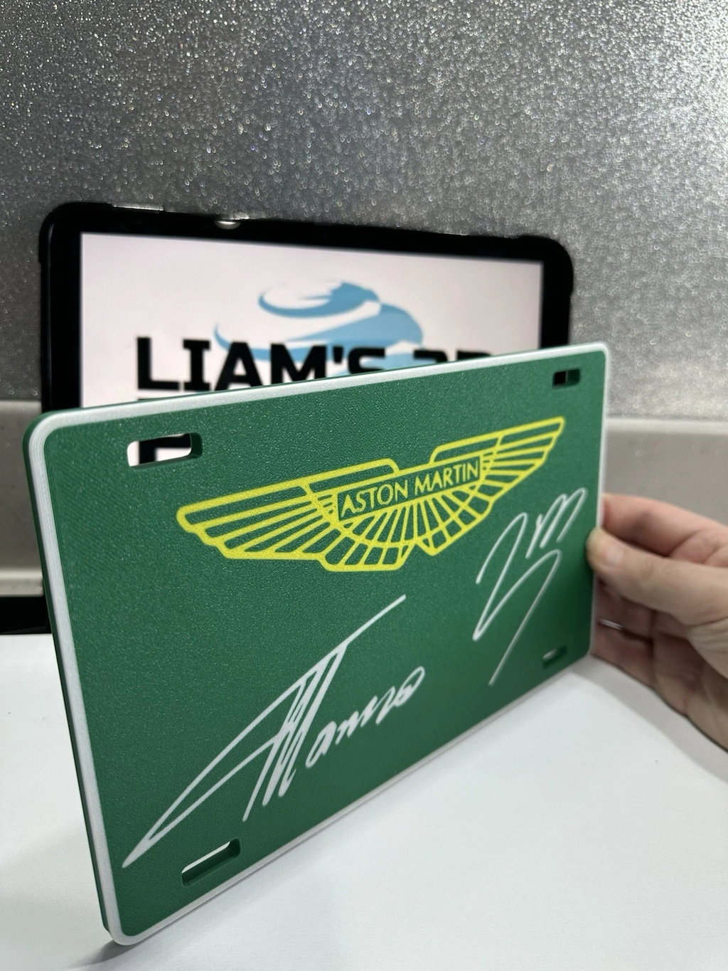 Decorative F1 Formula 1 Aston Martin Wall Fernando Alonso Lance Stroll Sign