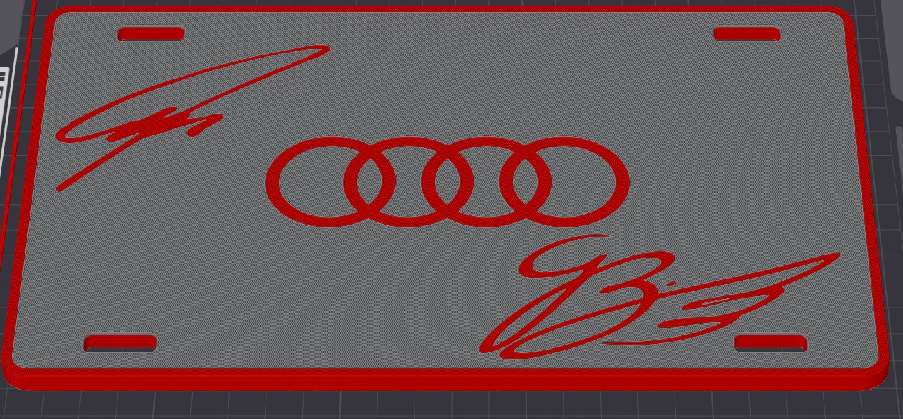 Decorative F1 Formula 1 Audi Wall Plaque Nico Hulkenberg Gabriel Bortoletto Sign