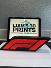 Decorative F1 Formula 1 LED Lightbox Sign USB Powered Mancave Gaming Room