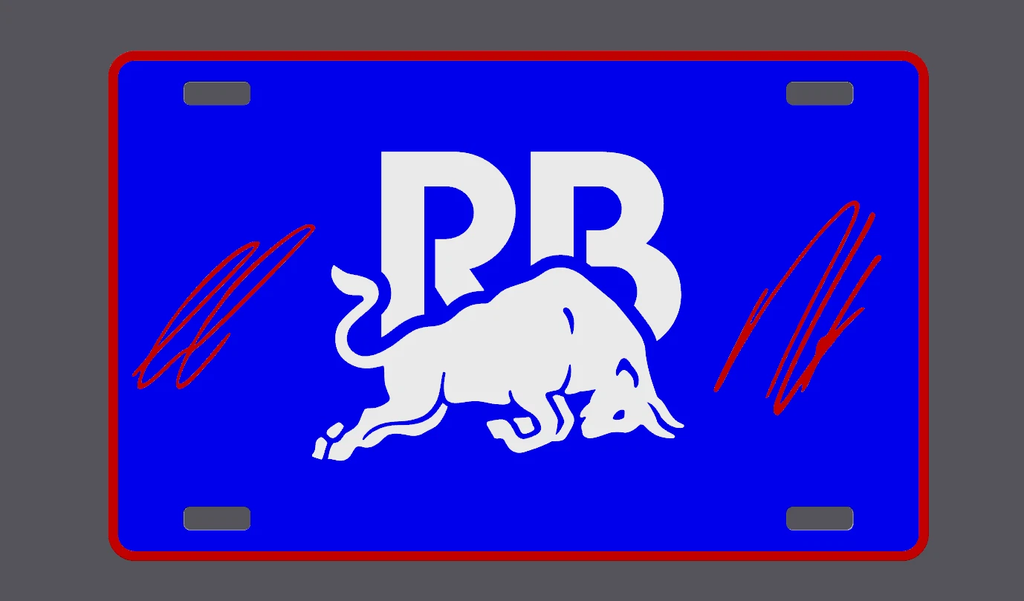 ecorative F1 Formula 1 RB Racing Wall Plaque Liam Lawson Arvid Lindblad Sign
