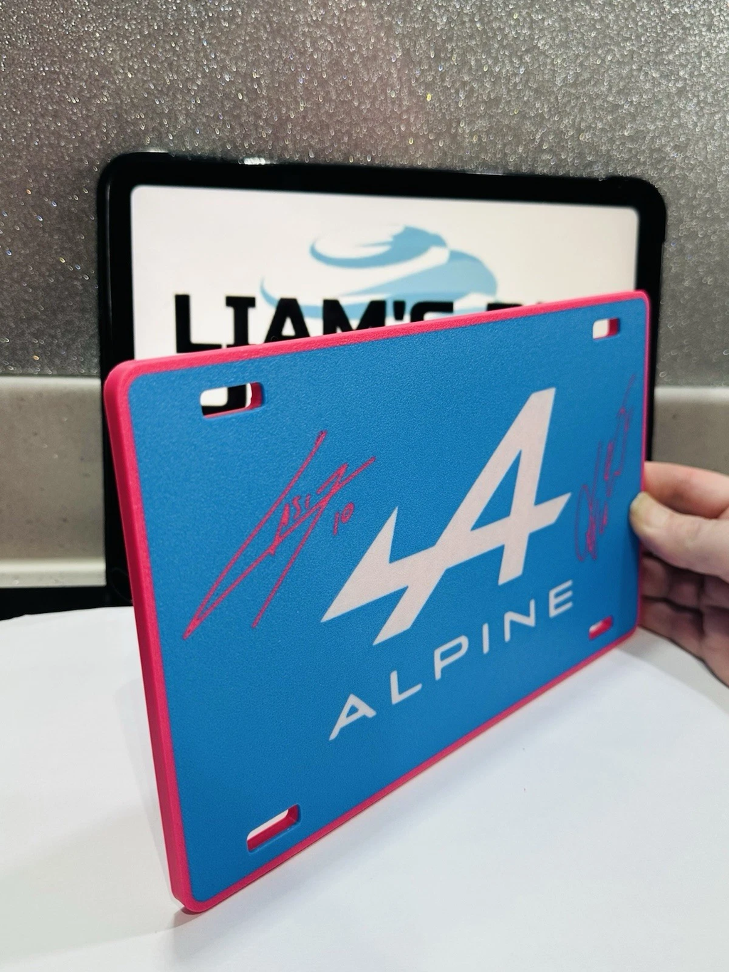 Decorative F1 Formula 1 Alpine Wall Plaque Pierre Gasly Franco Colapinto Sign