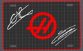 Decorative F1 Formula 1 Haas Wall Plaque Ollie Bearman Esteban Ocon Sign
