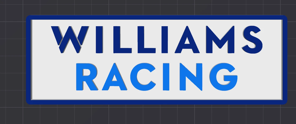 Decorative Williams Racing F1 Formula 1 Speed Champions Box Logo Sign Motorsport