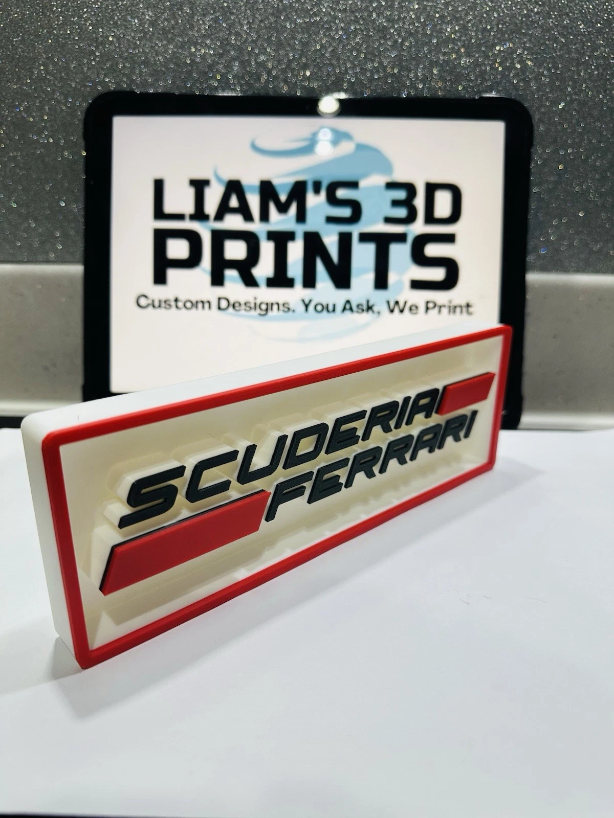 Decorative Scuderia Ferrari F1 Formula 1 Speed Champions Box Logo Motorsport
