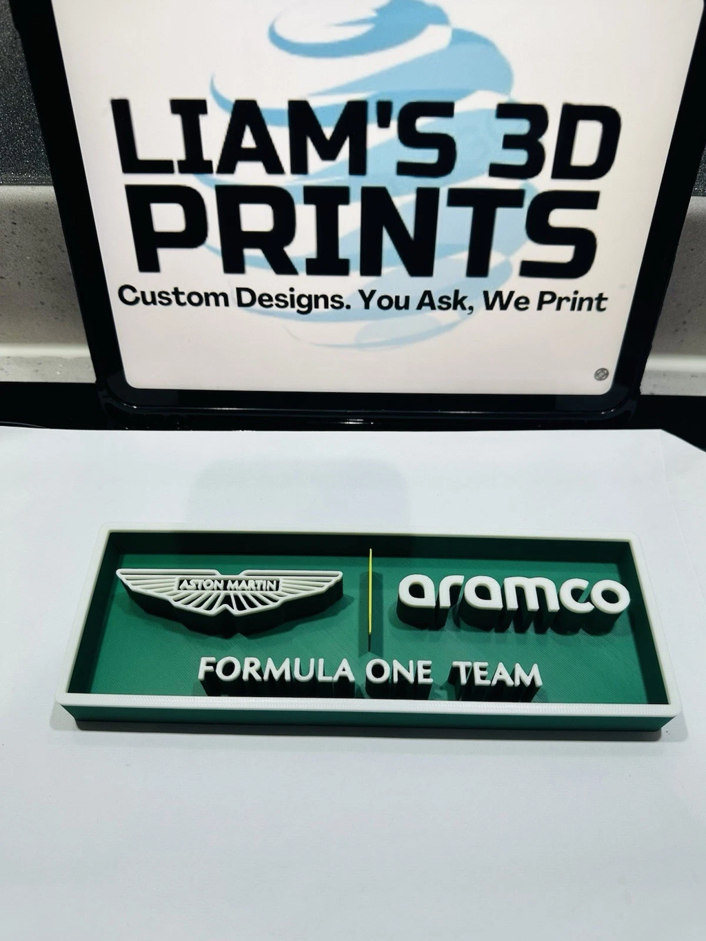 Decorative Aston Martin F1 Formula 1 Speed Champions Box Logo Display Motorsport