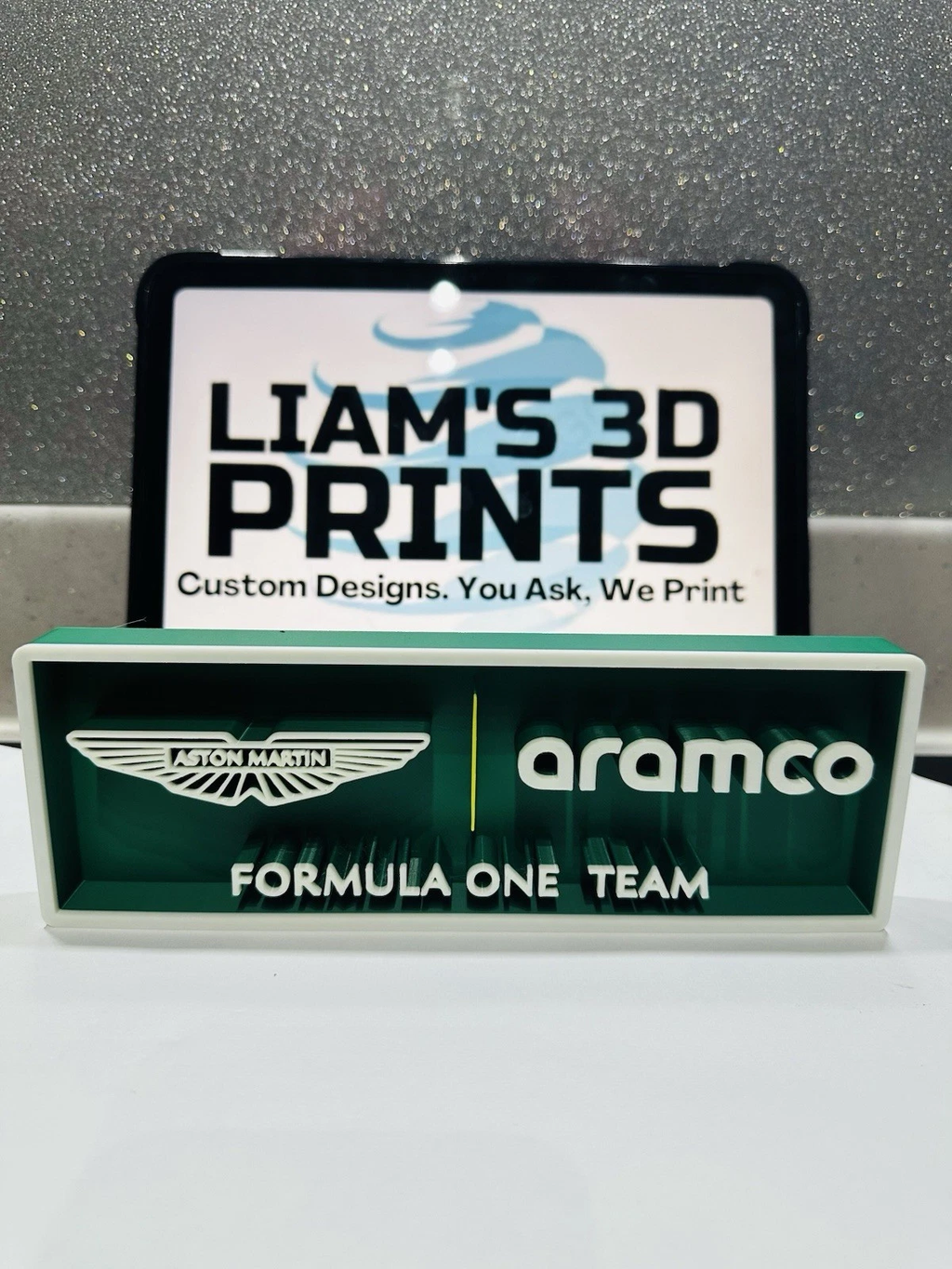 Decorative Aston Martin F1 Formula 1 Speed Champions Box Logo Display Motorsport