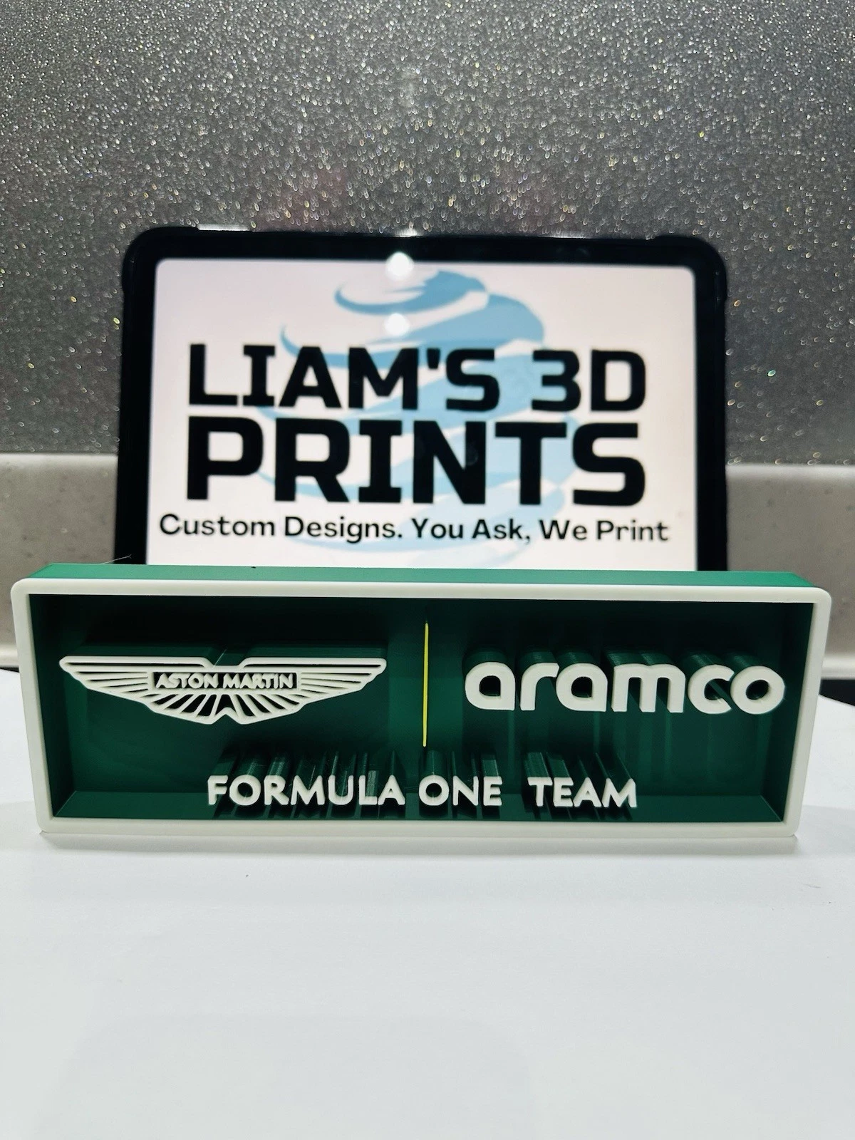 Decorative Aston Martin F1 Formula 1 Speed Champions Box Logo Display Motorsport