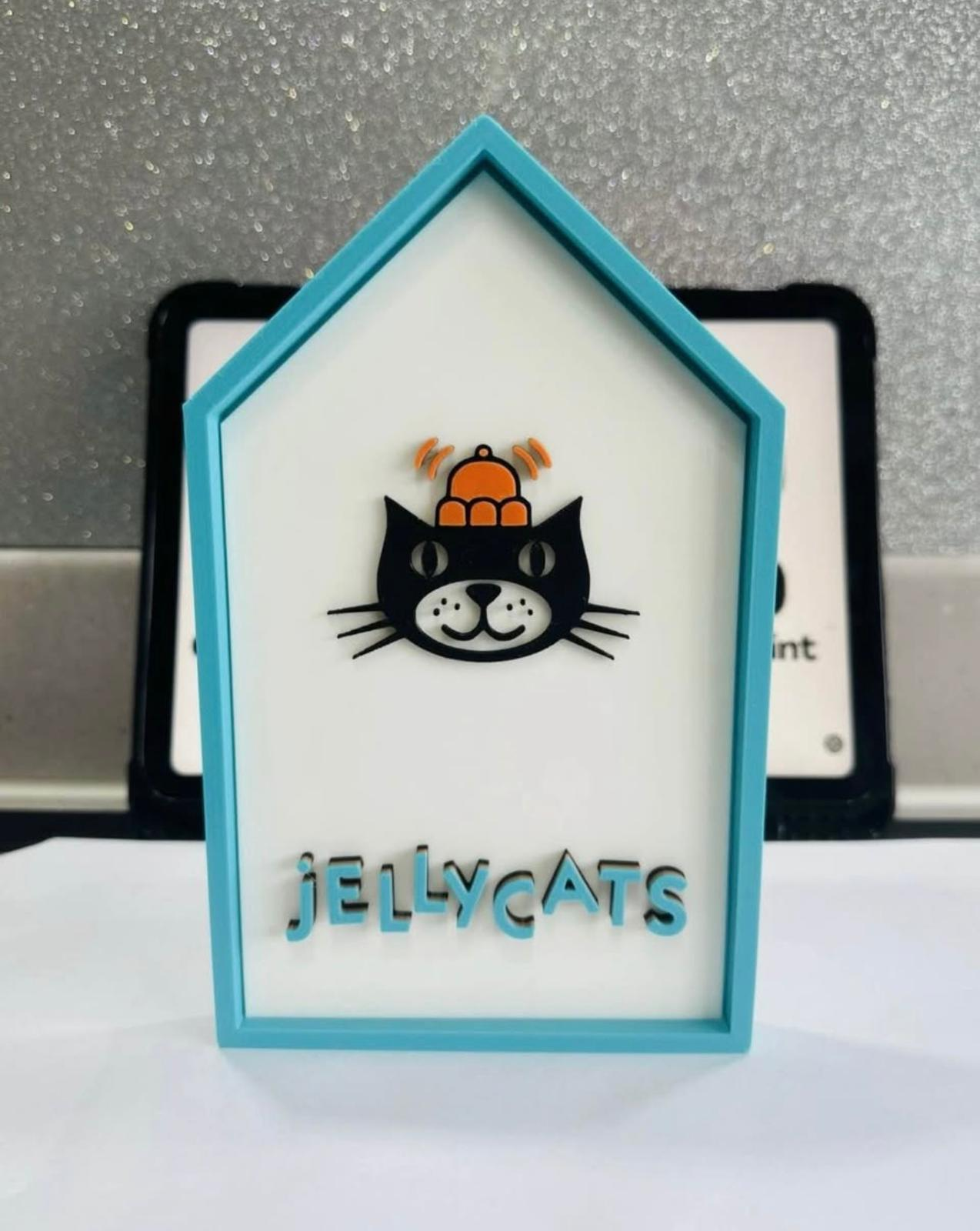 Decorative Jellycat Toys Store Display Box Logo Wall Plaque 3D Print