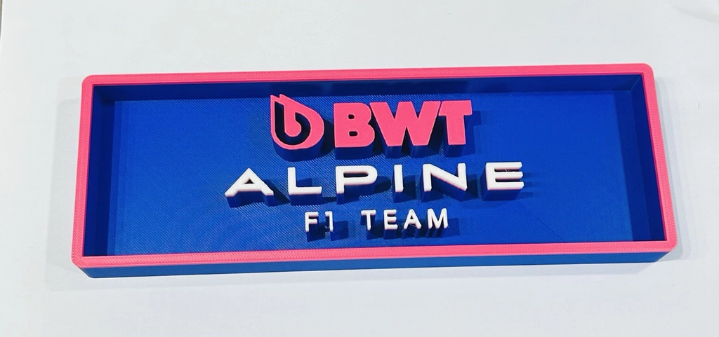 Decorative Alpine F1 Formula 1 Speed Champions Box Logo Sign Display Motorsport