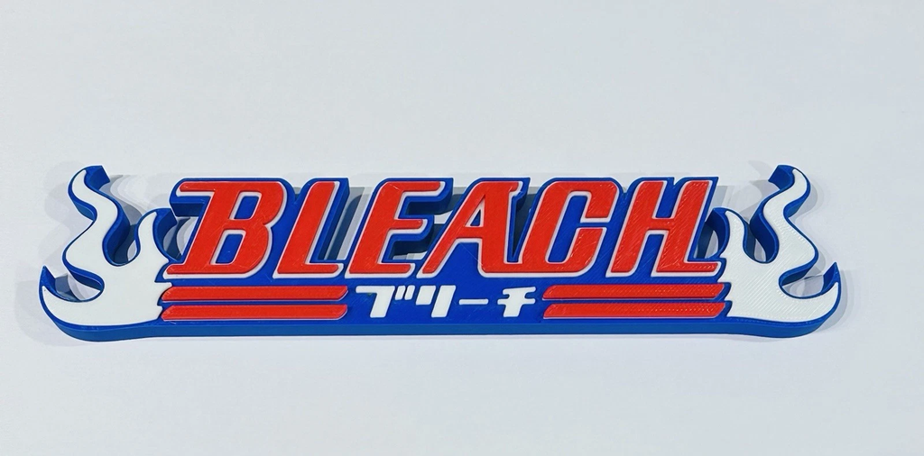 Decorative Bleach logo Self Standing Sign Display Anime Pops Manga