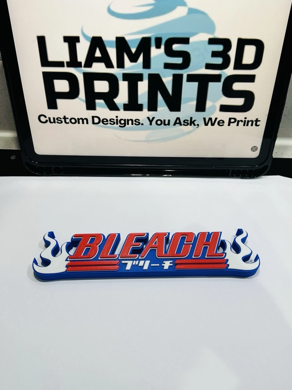 Decorative Bleach logo Self Standing Sign Display Anime Pops Manga
