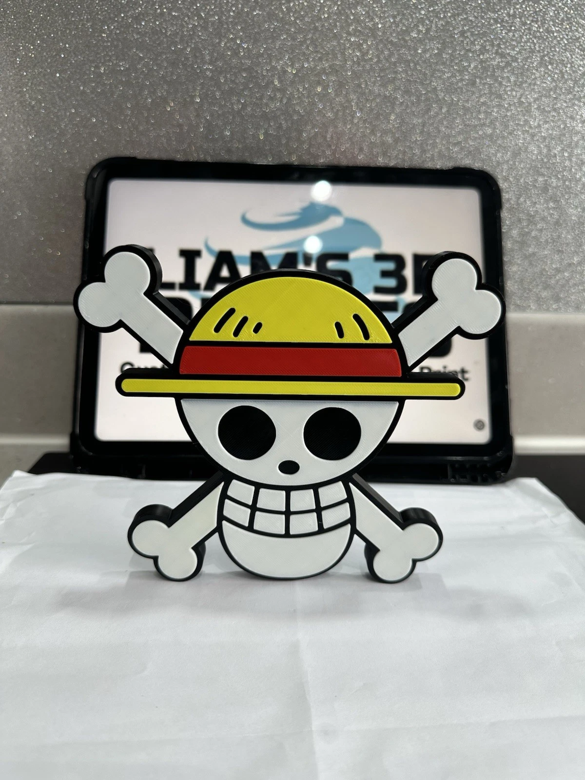 Decorative One Piece logo Sign Display Anime Pop Jolly Roger Luffy Skull