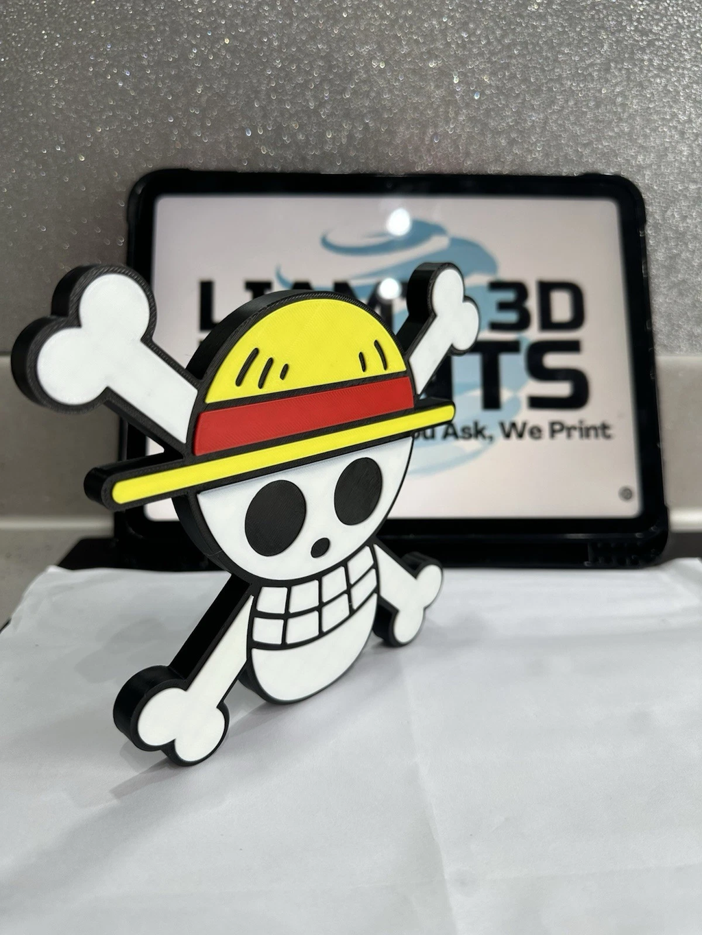 Decorative One Piece logo Sign Display Anime Pop Jolly Roger Luffy Skull