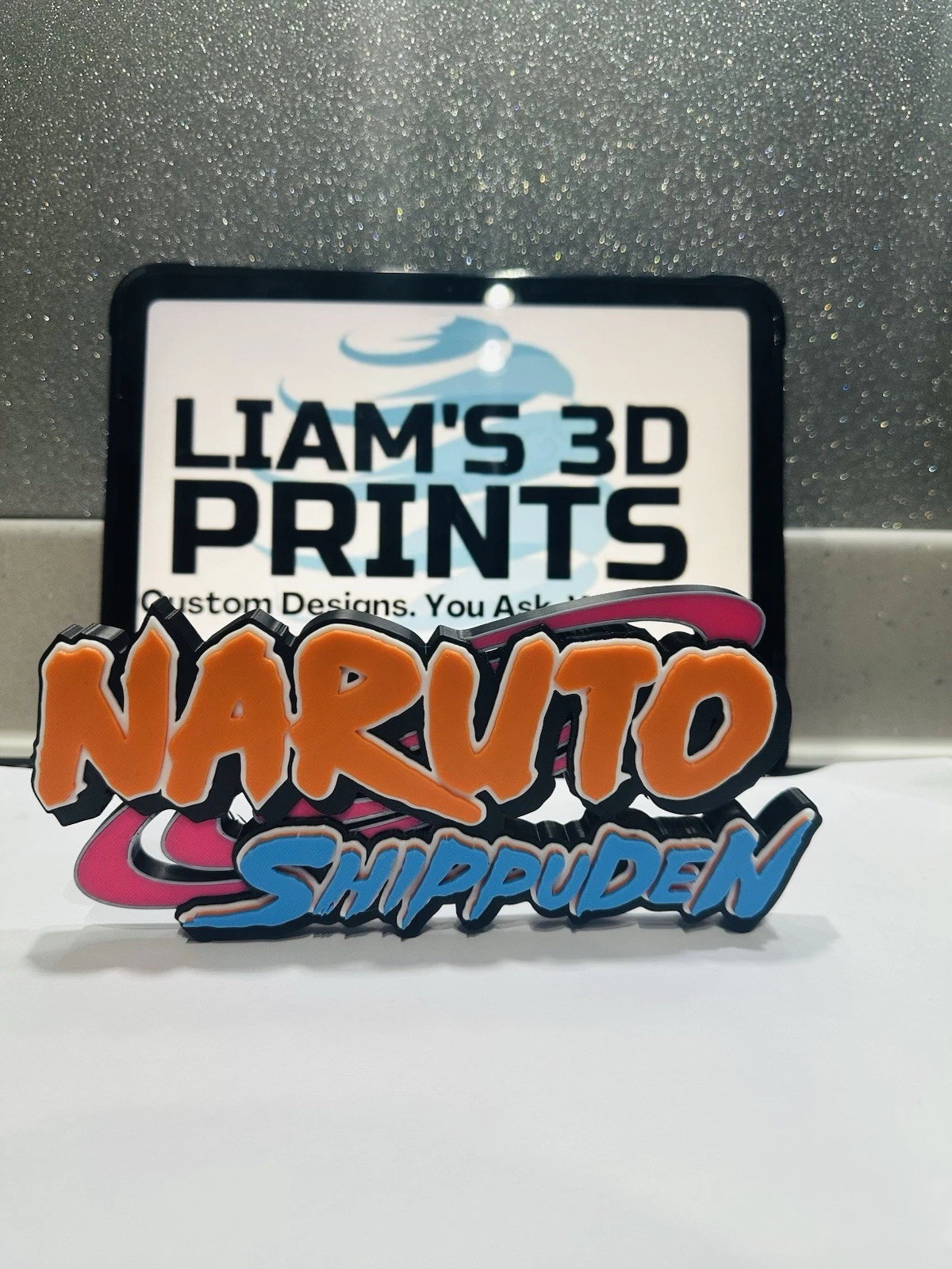 Decorative Naruto Shippuden Anime logo Sign Display Pops